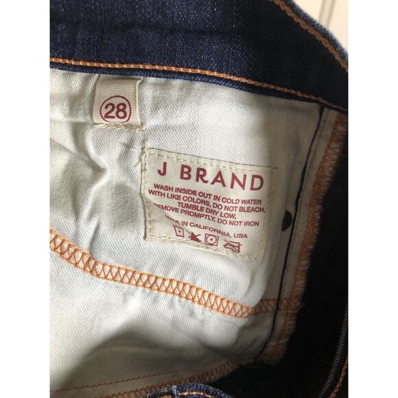 J Brand Skinny Leg Dark Vintage Blue Jeans Size 28 - Picture 9 of 10